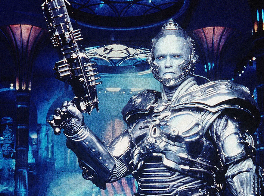 Crisis on Infinite Earths Pop Culture deaths, Arnold Schwarzenegger as Mr. Freeze 